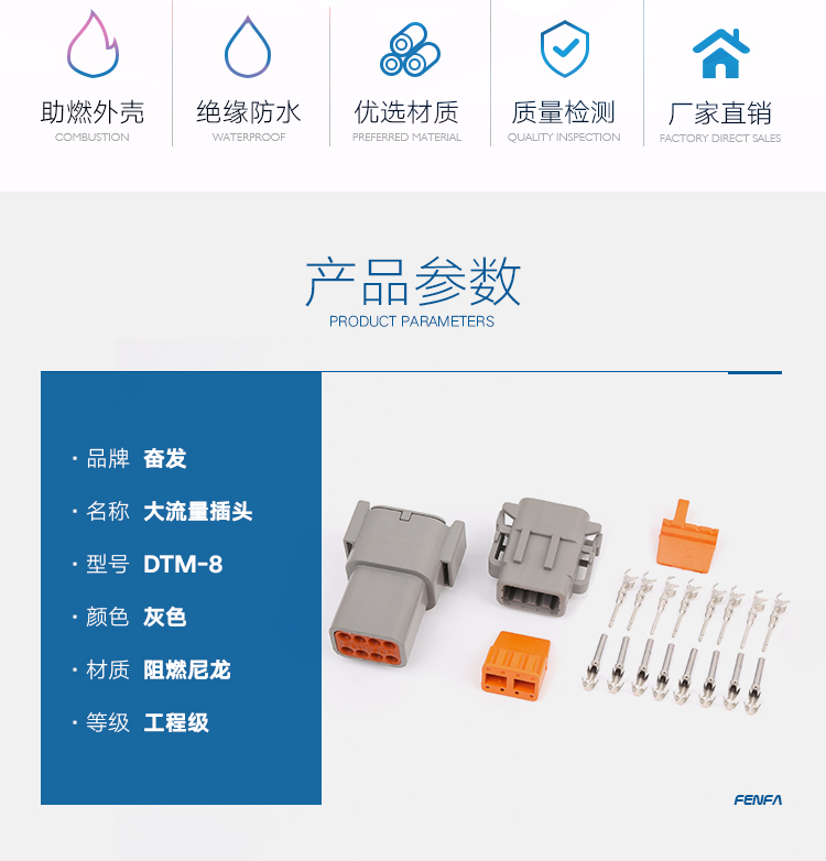 大電流汽車接插件 DTM系列